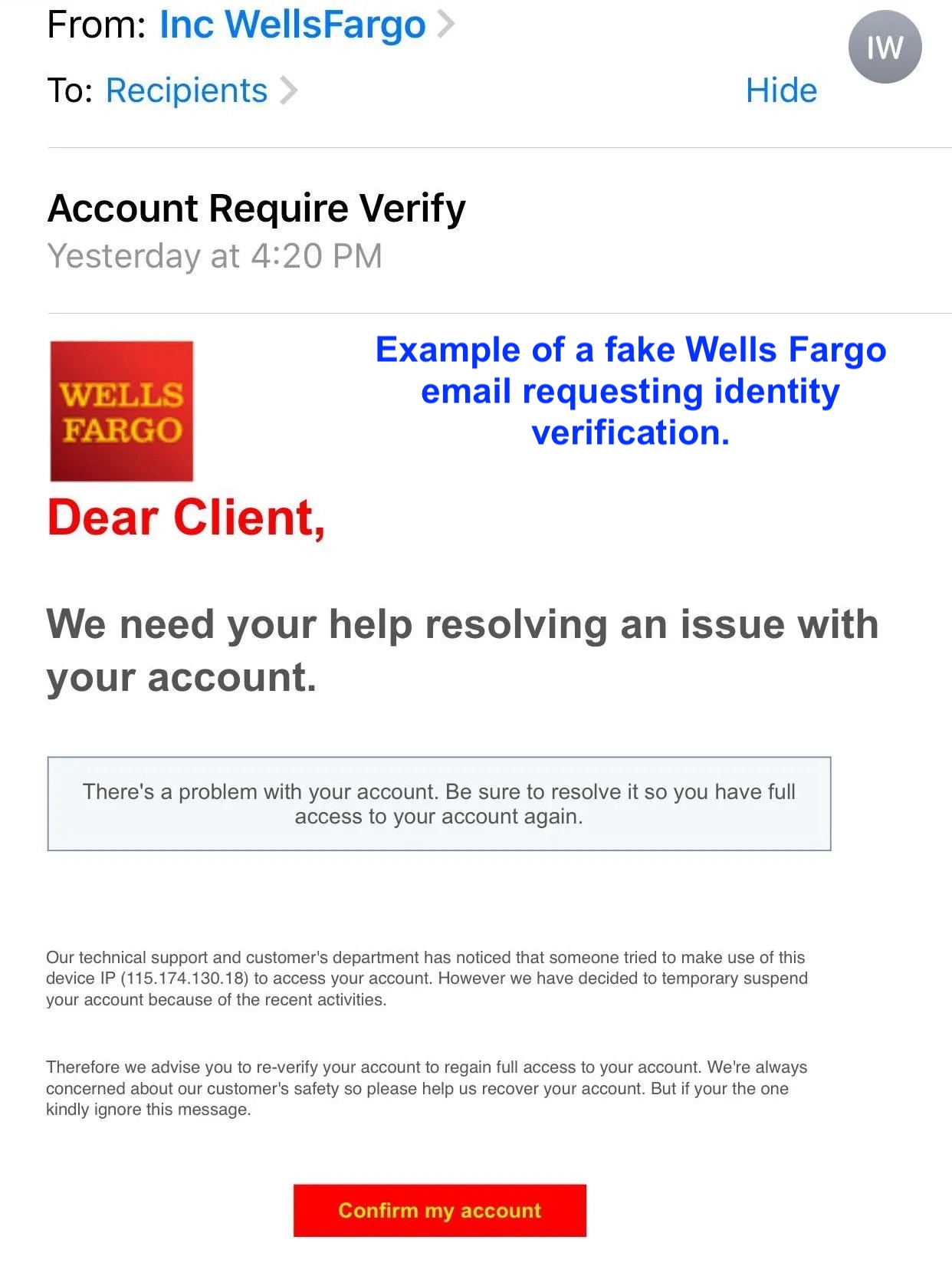 Email Fraud Examples