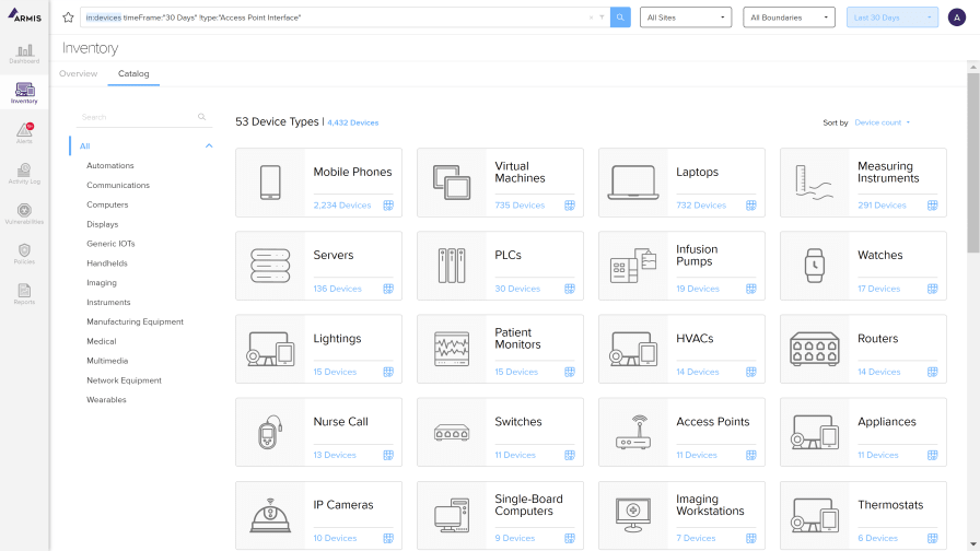 Armis Centrix Asset Discovery Tool